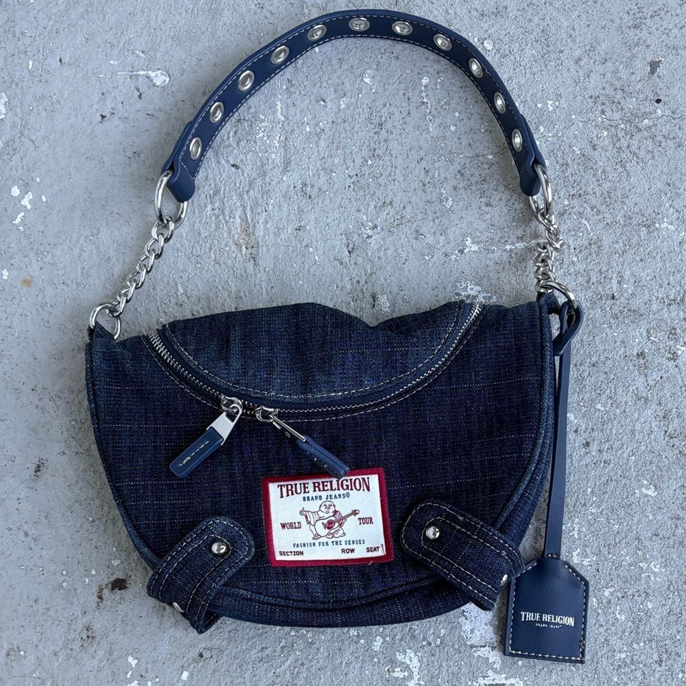 True religion hobo denim bag
